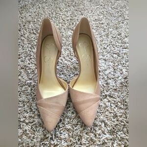 Jessica Simpson Tan Pointed Toe Flats